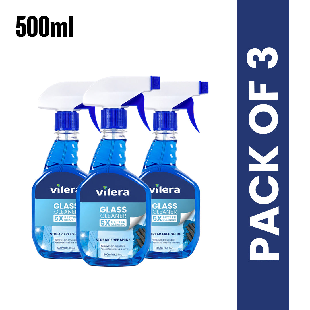 Vilera — Glass Cleaner 500ML — Pack of 3