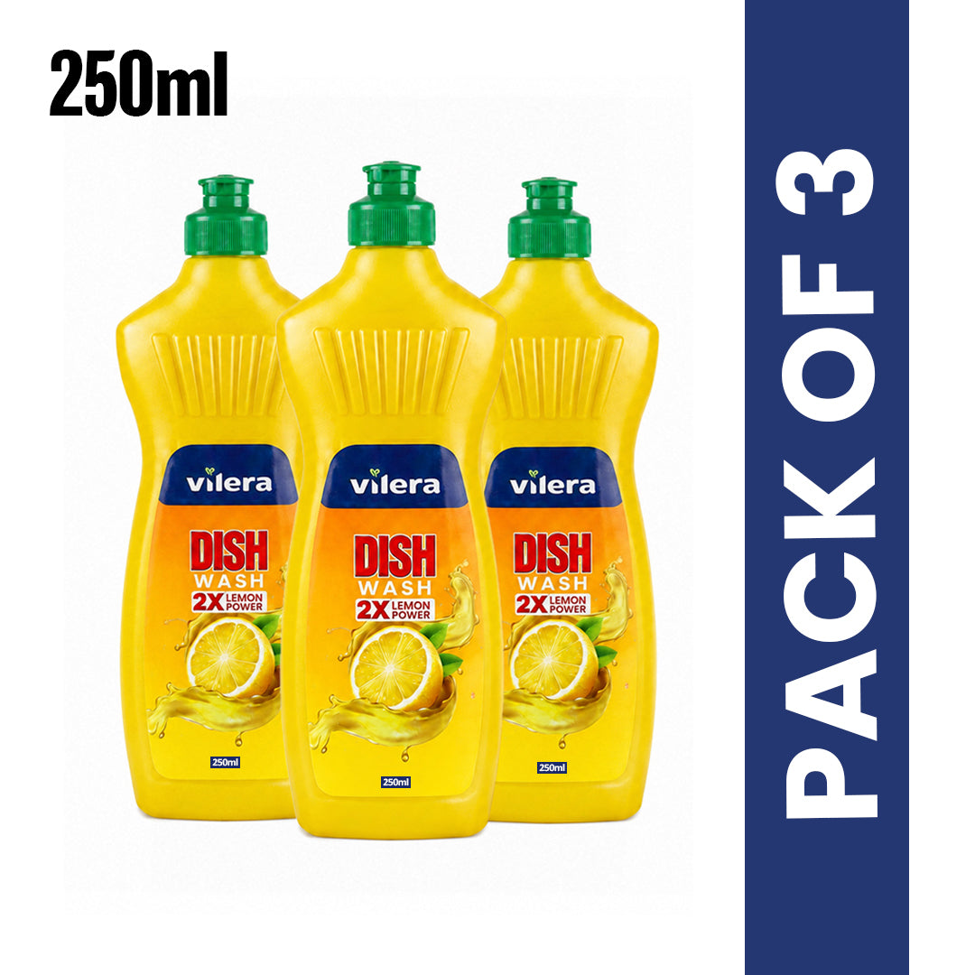 Vilera — Dish Wash Liquid 250ML — Pack 0f 3