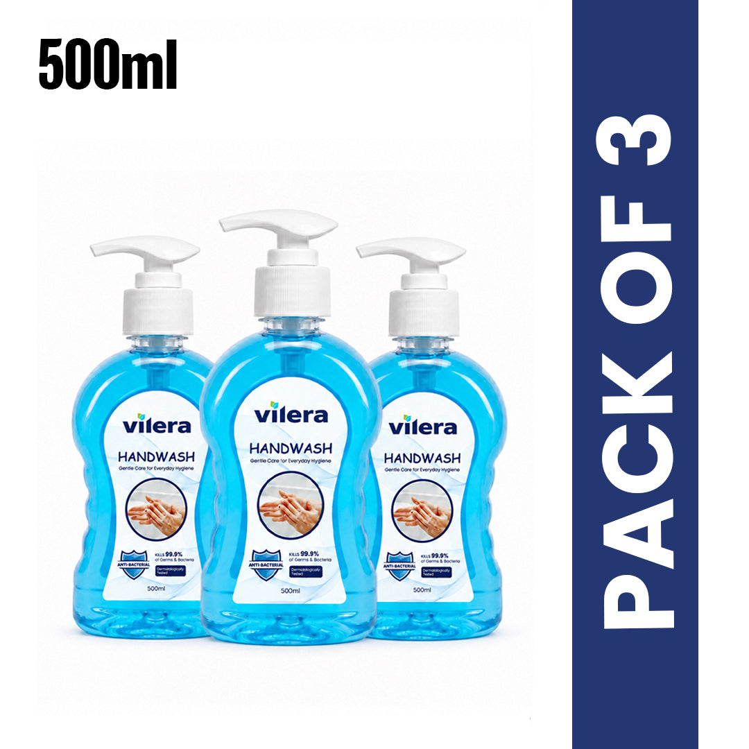 Vilera — Hand Wash Liquid 500ML — Pack of 3